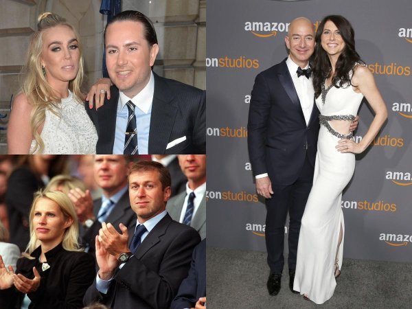 Roman i Irina Abramovič, Petra Ecclestone i James Stunt, Jeff i MacKenzie Bezos