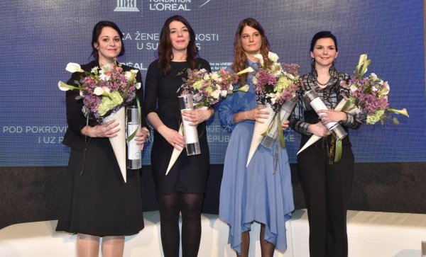 Dodjela stipendija Za zene u znanosti 2018.: Martina Požar, Maria Brbić, Antonela Blažeković, Andrea Bistrović