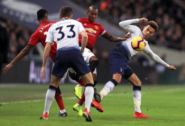 Tottenham (Ben Davies, Dele Alli) - Manchester United (Marcus Rashford, Ashley Young)