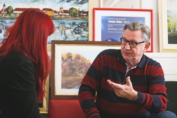 Branko Uvodić s novinarkom Tportala Danijelom-Anom Morić