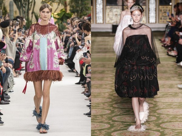 Valentino (lijevo), Simone Rocha (desno)