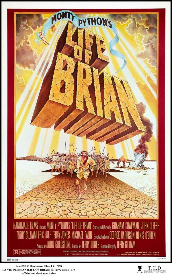 Plakat za uspješnicu Montyja Pythona Brianov život