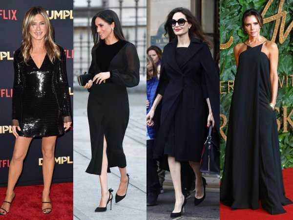 Jennifer Aniston, Meghan Markle, Angelina Jolie i Victoria Beckham