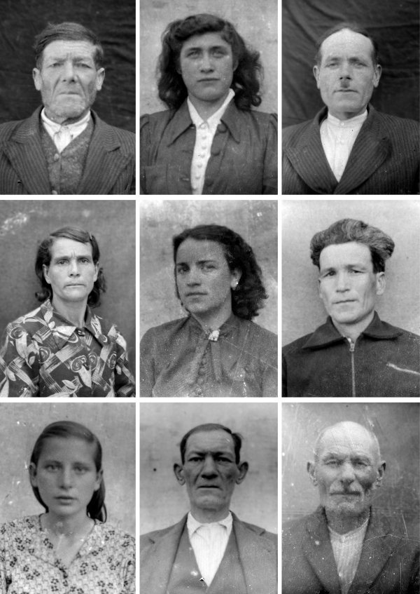 Porteti koji su bili izloženi na izložbi "Zaboravjene face Komiže" koju je organizirao Dinko Božanić. Riječ je o fotografijama Jerka Fabrisa koji je tijekom tridesetih godina 20. stoljeća u Komiži držao fotografsku radionicu