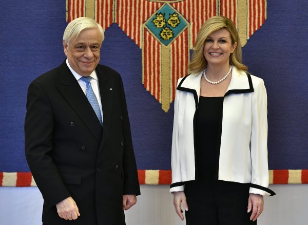 Predsjednica Kolinda Grabar-Kitarović sastala se s grčkim predsjednikom Pavlopoulosom