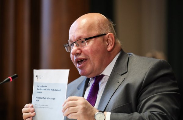 Njemački ministar gospodarstva Peter Altmaier predstavlja ''Nacionalnu industrijsku strategiju 2030'' u Berlinu u veljači 2019.