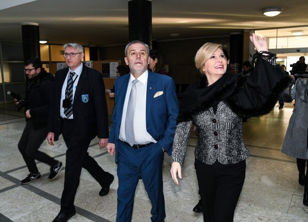 Predsjednica Kolinda Grabar Kitarović u gradskoj upravi Zagreba