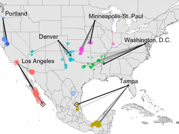 Interaktivna karta SAD-a zorno pokazuje kako će se promijeniti klima gradova u kojima će vladati uvjeti kakvi su danas tipični za sredine što se obično nalaze 700 do 800 kilometara južnije