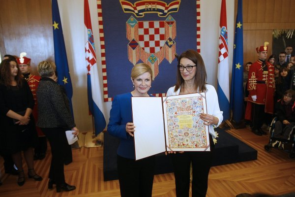 Kolinda Grabar Kitarović i Mirela Bušić