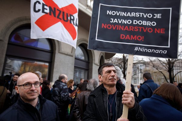 Prosvjed Oteli ste medije, novinarstvo ne damo u organizaciji HND-a