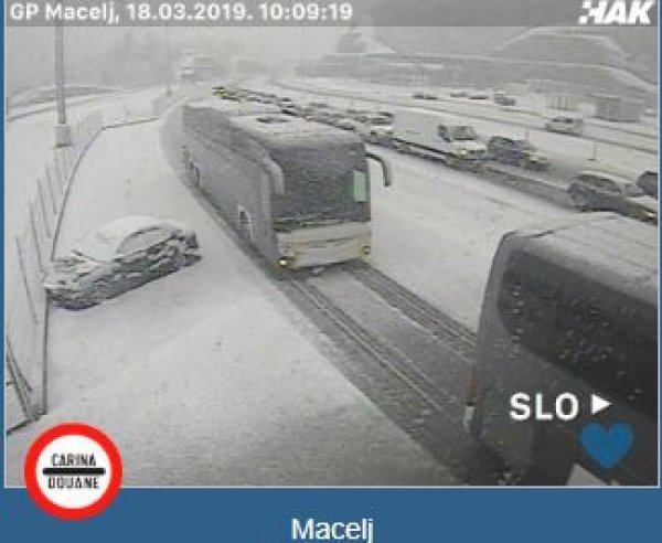 Snijeg na GP-u Macelj