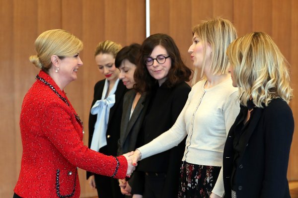 Članice inicijative SpasiMe kod Kolinde Grabar Kitarović