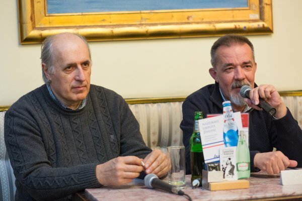 Astrolog Korado Korlević i književnik Renato Baretić