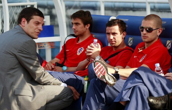 Slaven Bilić, Niko Kranjčar, Darijo Srna i Mladen Petrić na  Euro 2008.