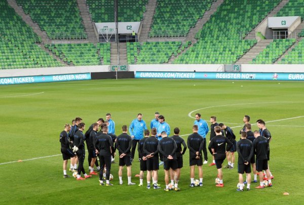 Trening nogometnih reprezentativaca uoči utakmice s Mađarskom