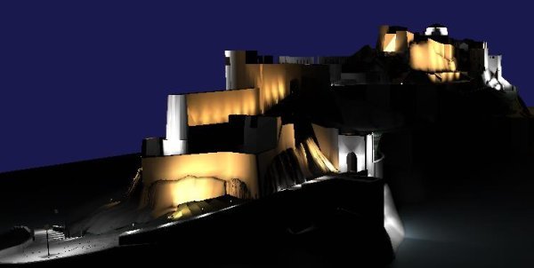 Rasvjeta na tvrđavi Klis