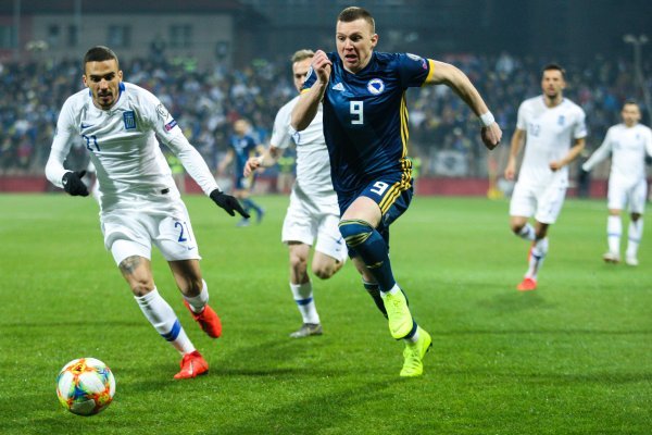 BiH - Grčka; nogomet; kvalifikacije za EP 2020.