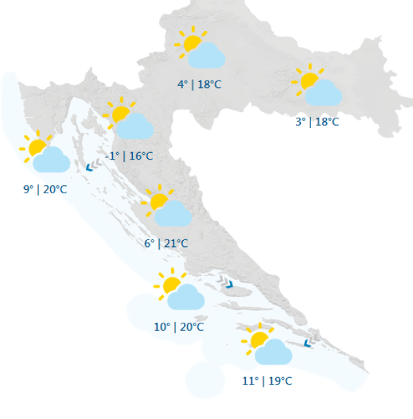 Hrvatska, subota 30.03.2019