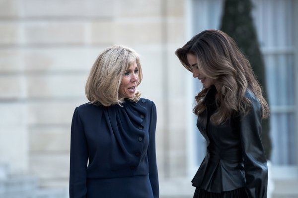 Brigitte Macron i jordanska kraljica Rania