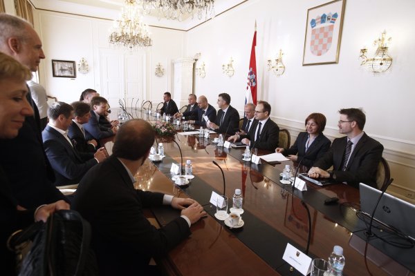 Sastanak Maksima Poletaeva i uprave Fortenove s premijerom Andrejom Plenkovićem i ministrima