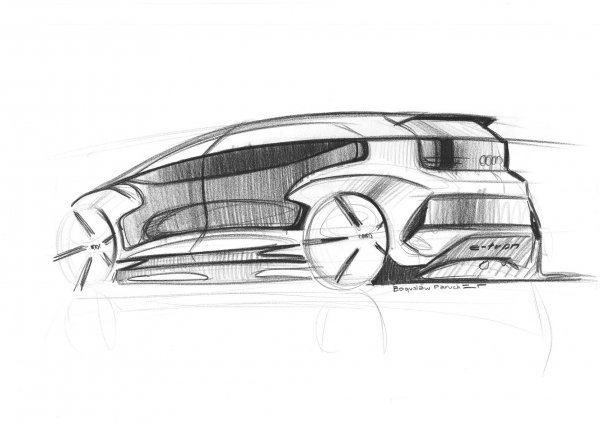 Studija Audi AI:ME podsjeća na hatchback, a vidljiva je i oznaka e-tron na stražnjem braniku