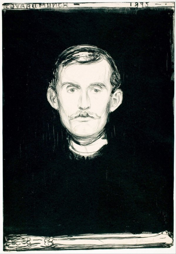 Autoportret Edvarda Muncha iz 1895.