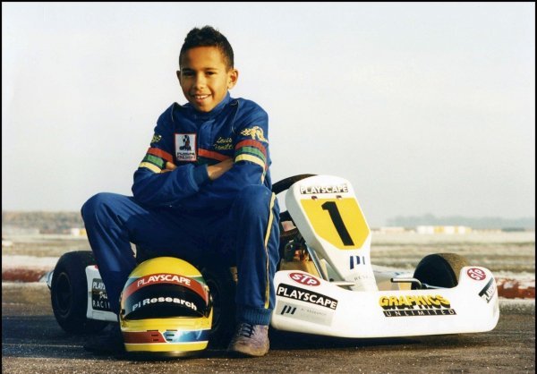 Lewis Hamilton kao 10-godišnjak, kada je vozio karting utrke