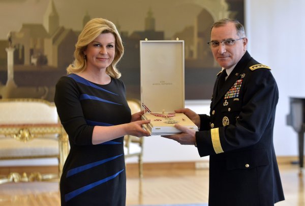 Kolinda Grabar Kitarović i Curtis Michael Scaparrotti