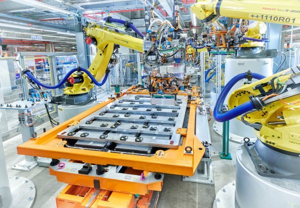 Montaža baterijskih modula u Audijevoj tvornici u Briselu