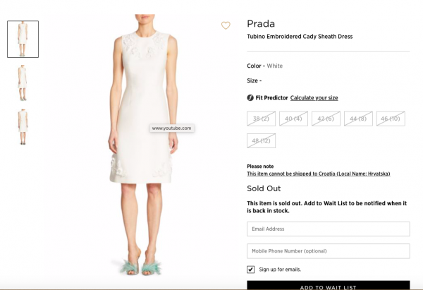 Prada haljina koju nosi i Melanija Trump, odavno je rasprodana