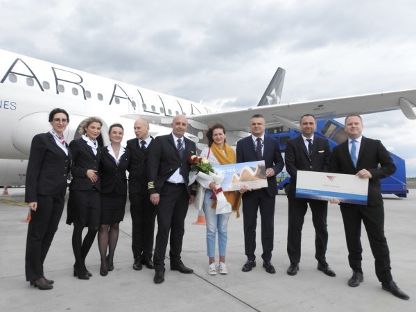 Doček milijunte putnice na zagrebačkom aerodromu