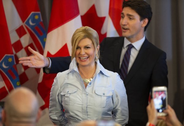 Kolinda Grabar Kitarović i Justin Trudeau