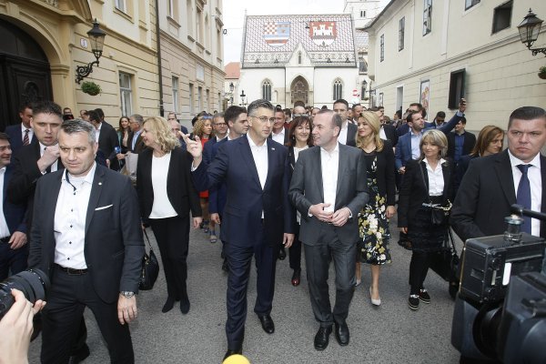 Manfred Weber susreo se s predsjednikom HDZ-a i Vlade RH Andrejem Plenkovićem