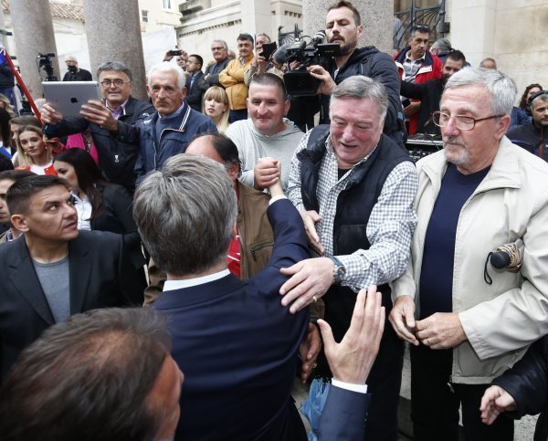 Predizborni skup HDZ-a u Splitu