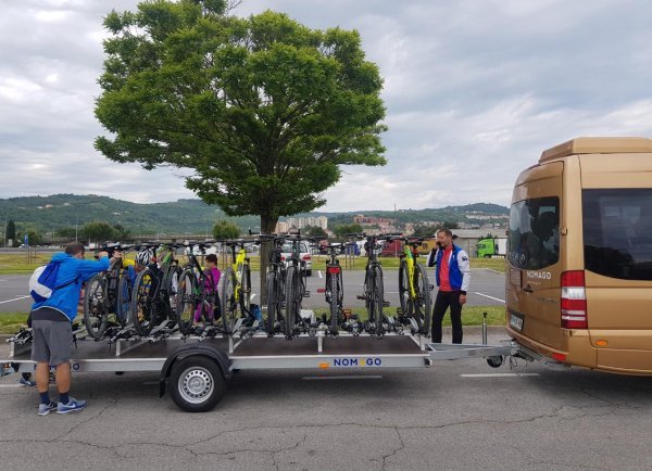 Bike bus i EuroVelo 8