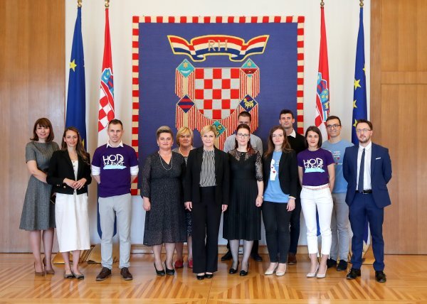 Kolinda Grabar-Kitarović primila izaslanstvo inicijative 'Hod za život'