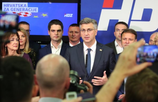 Andrej Plenković - obraćanje nakon objave službenih rezultata EU izbora