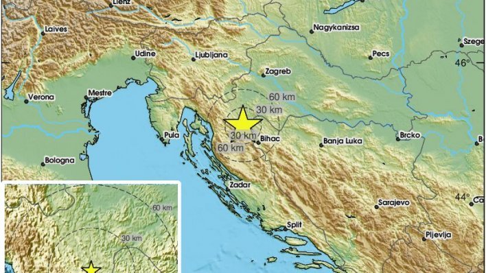 Novi snažan potres na području Slunja, magnitude 3,8